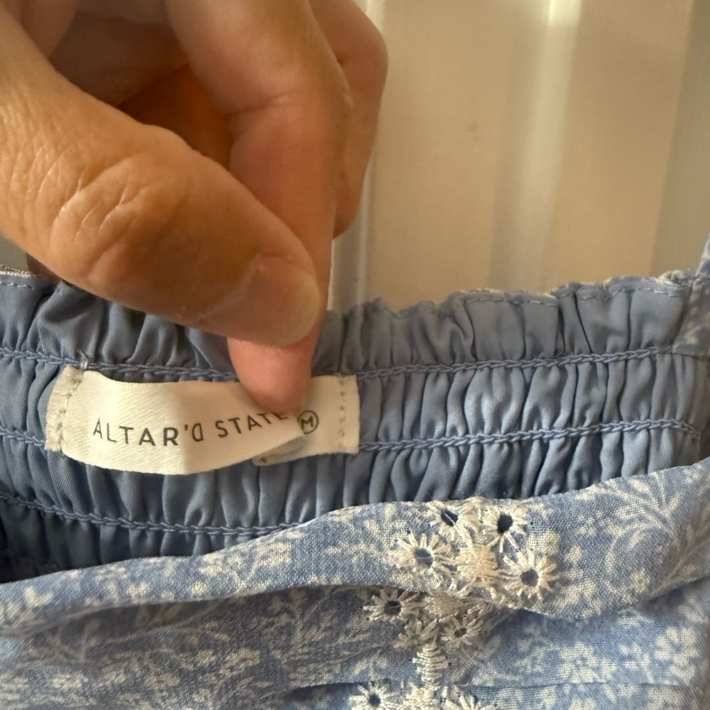 Altar'd State Blue Floral Dress - Picture 6 of 7